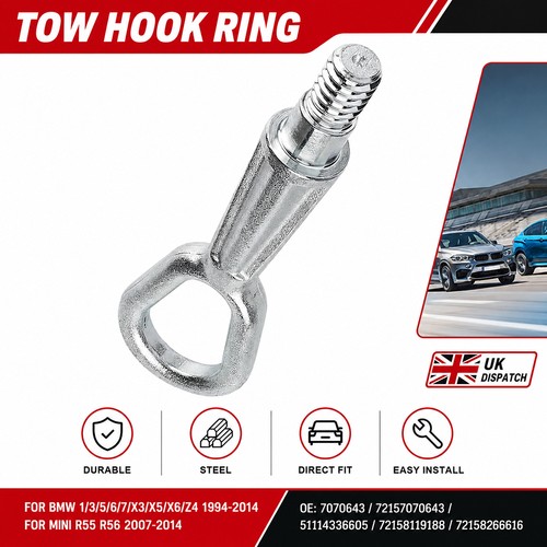 Silver auto bumper towing - 1x,