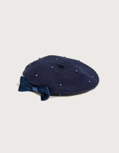 Monsoon emily pearl beret - beret, blue