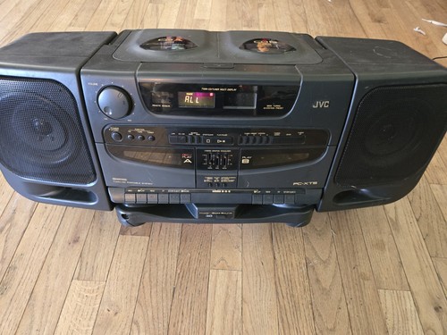 Jvc xt5 twin - cd, portable