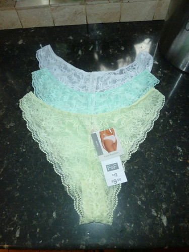 Brazilian lace knickers - f&f,