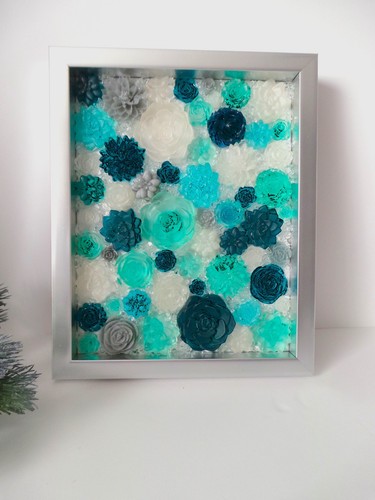 Flowers textured resin