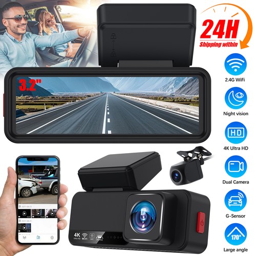 Dash cam front and rear - and,