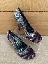 Irregular Choice PATTY Lilac Purple Vintage Union Jack Heels Shoes UK 3.5 /EU 36