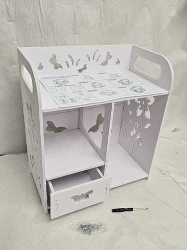 Small white wooden storage