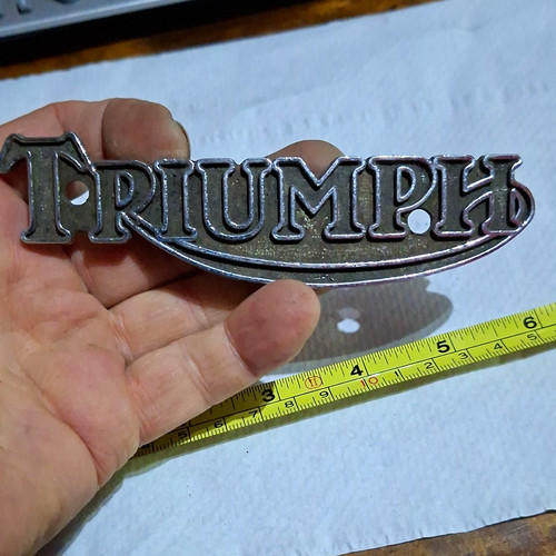 Triumph motorcycle badge - triumph,