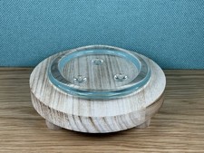 Round Thick Clear Glass Large