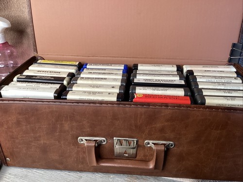 Lot eight track tapes - lot, of