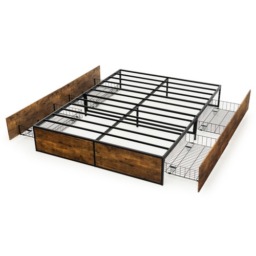 190x135cm iron wood bed - iron,