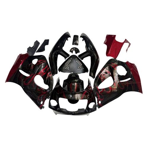 Red black fairing kit - red,