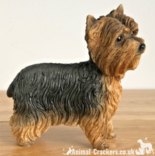 Yorkshire Terrier 'Yorkie' lifelike figurine ornament Leonardo range gift boxed.