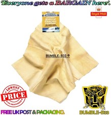 2x Natural Leather Chamois