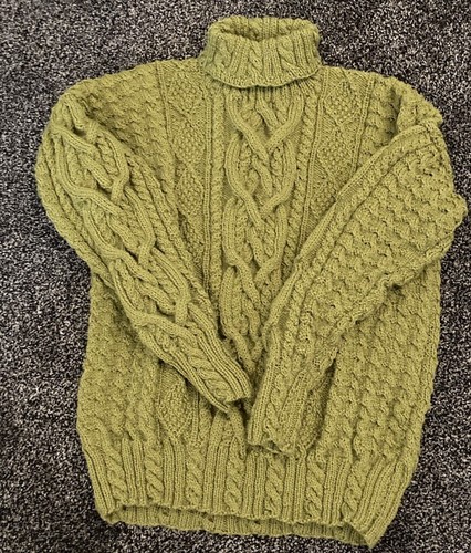 Hand knitted aran cable - hand,