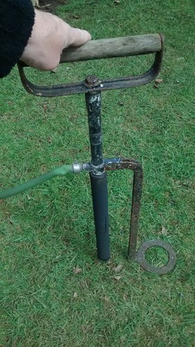 Old brass foot - brass,