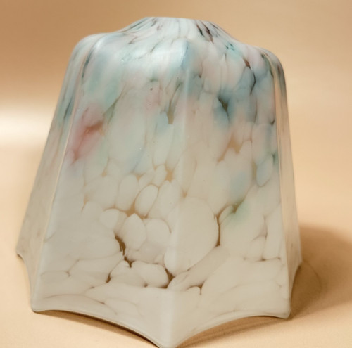 Art deco marbled - glass, lamp