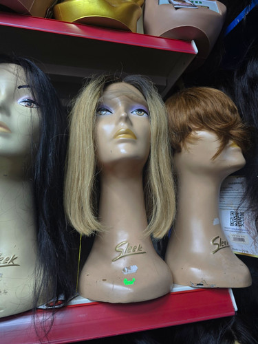Sleek wig display mannequin - wig,