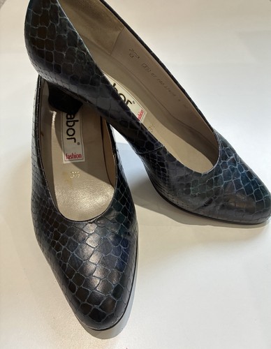 Gabor women navy snake skin - women's,