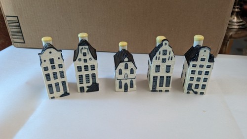 Klm blue delft canal houses - blue,