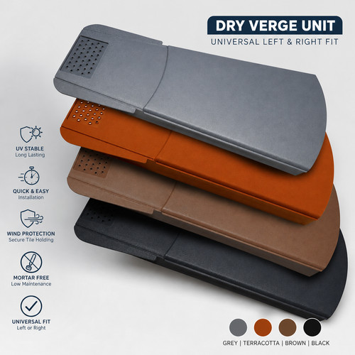 Roof dry verge end cap - roof,