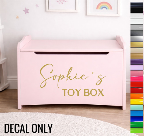Personalised toy box name - personalised,