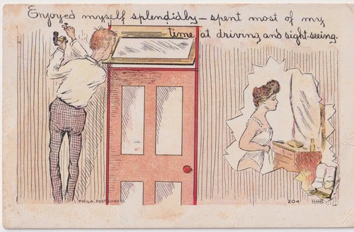 Antique comic risqué - comic,