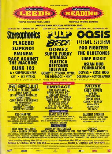 Leeds reading festival 2000 - leeds/reading,