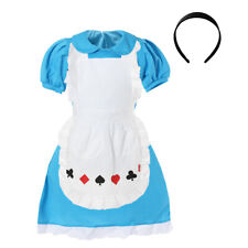 GIRLS ALICE IN WONDERLAND COSTUME DRESS KIDS CHILDS WORLD BOOK DAY FANCY DRESS