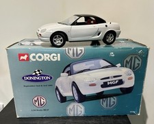 Corgi MGF Hard Top 1:18 Scale Diecast Model White Donington Version Boxed 95100