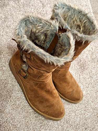 Primark brown faux suede - faux,