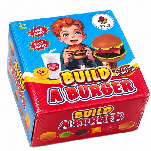 Build burger kids toy - burger, food