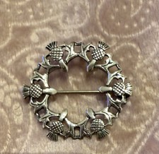 Ortak Silver Thistle Pin
