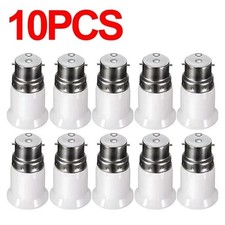 10Pcs BC B22 To ES E27 Bayonet Adaptor Edison Screw Light Bulb Converter Holder