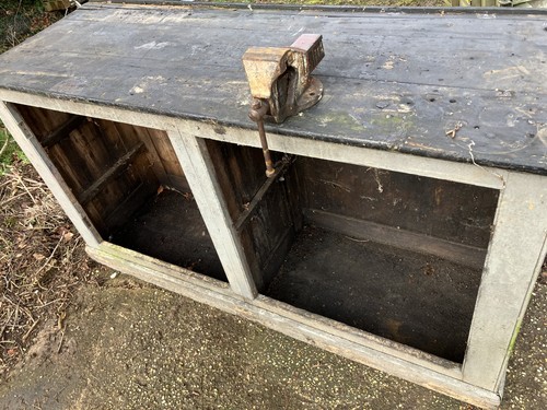 Heavy duty wooden work - work, bench