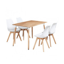 Dining Table and Chairs Set Modern Table and 4 Chairs  Various Scandinavian Sets