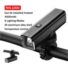 ROCKBROS Bike Front Light Smart Headlight 1000LM USB Charging Rainproof 5 Modes