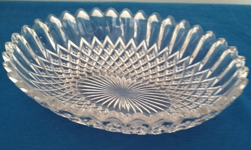 Vintage oval glass - glass, with