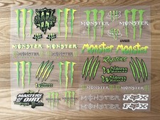 2 Whole Sheets MONSTER ENERGY
