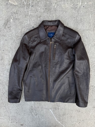 Vintage brown real leather - brown,