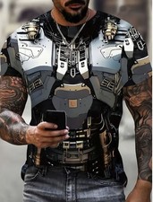 Men's 3D Digital Print Casual Short Sleeve T-Shirt