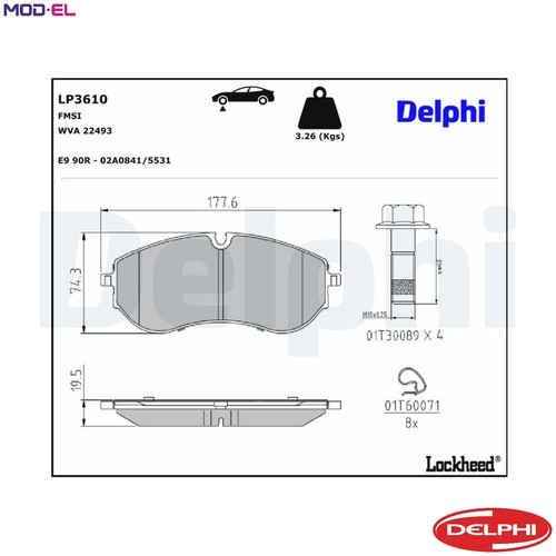 Brake pad set disc - pad,