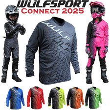 WULF KIDS MX JERSEY CONNECT Motocross Off Road Tops Junior Quad Dirt Bike Shirts
