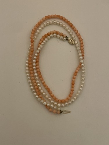 14ct gold clasp genuine - 14ct, coral