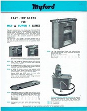 MYFORD ML7 & SUPER 7 LATHE 