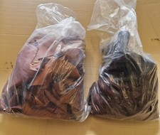 Leather offcuts scrap hide - -,