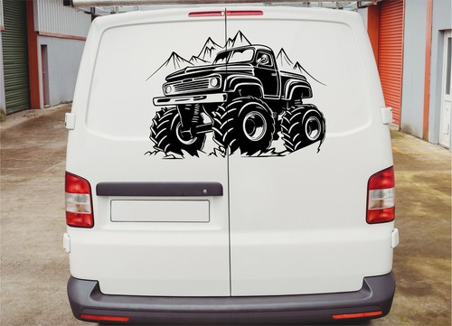 Monster truck car stickers - monster,