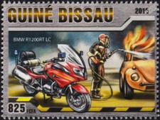 BMW R1200RT LC Firefighting Motorcycle / Fire Motorbike Stamp #462