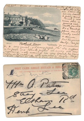 Vintage postcard beach - vintage,