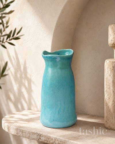 Ceramic vase next blue - ceramic, vase–next