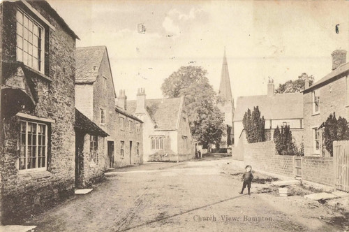 Bampton church view old - bampton,