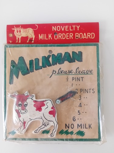 Original vintage milkman sign - original,