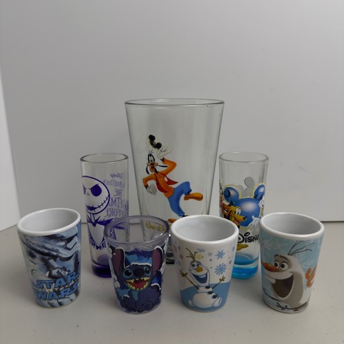 Disney glassware lot pint shot - glassware,